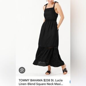 Tommy Bahama Black Maxi Dress